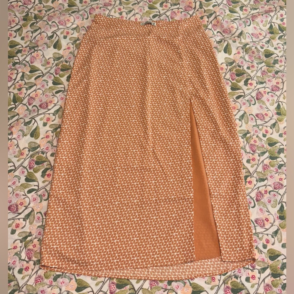 Abercrombie & Fitch Geometric Midi Skirt